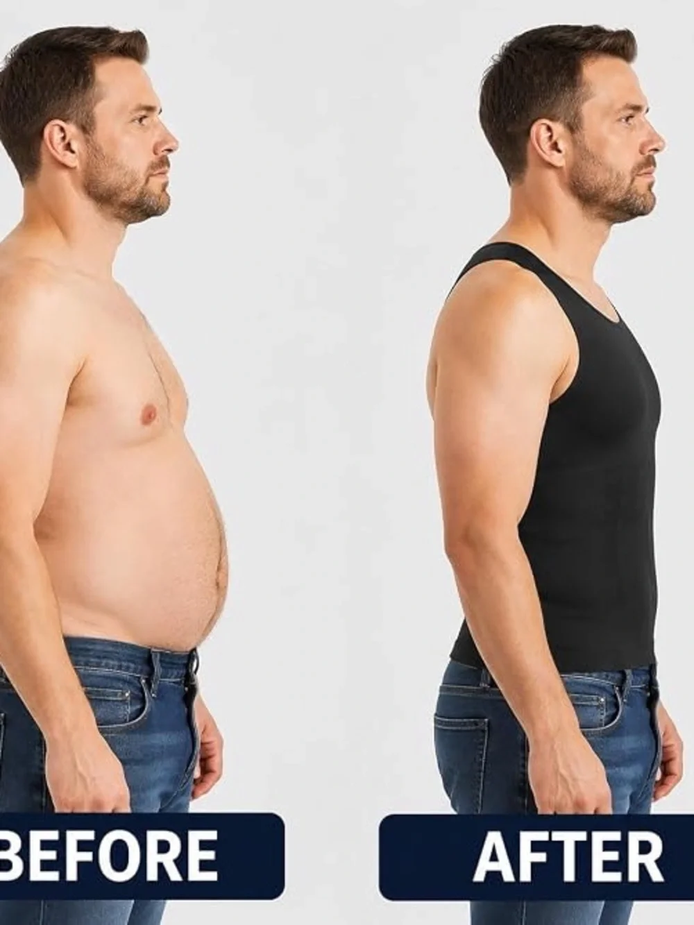 Men's Black Compression Tank Top
